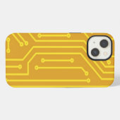Abstrakte Computerausrüstung iPhone Hülle (Rückseite (Horizontal))