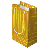 Abstrakte Computerausrüstung Kleine Geschenktüte (Vorderseite Schrägansicht)