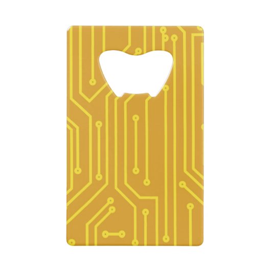 Abstrakte Computerausrüstung Kreditkartenflaschenöffner (Vorderseite)