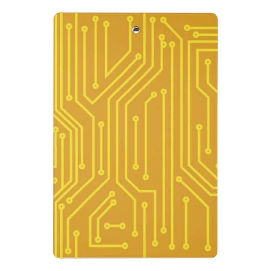 Abstrakte Computerausrüstung Mini Klemmbrett (Rückseite)