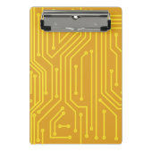 Abstrakte Computerausrüstung Mini Klemmbrett (Vorderseite)