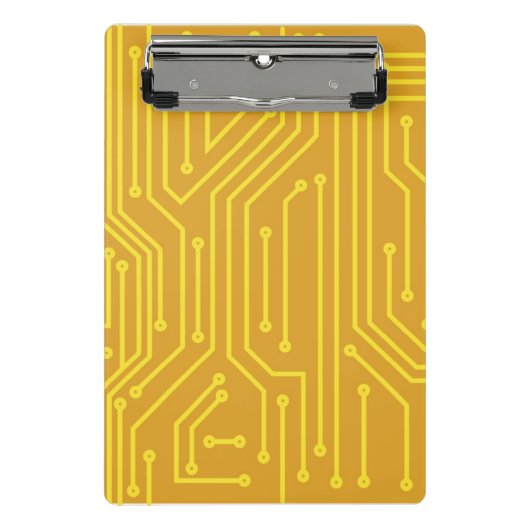 Abstrakte Computerausrüstung Mini Klemmbrett (Vorderseite)