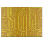 Abstrakte Computerausrüstung Schneidebrett (Vorderseite)