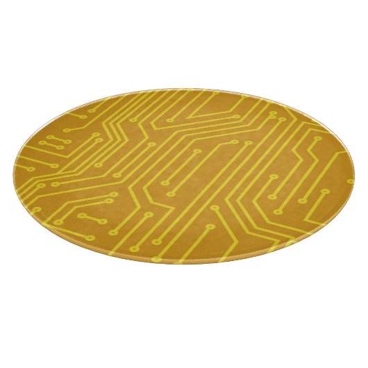 Abstrakte Computerausrüstung Schneidebrett (Ecke)