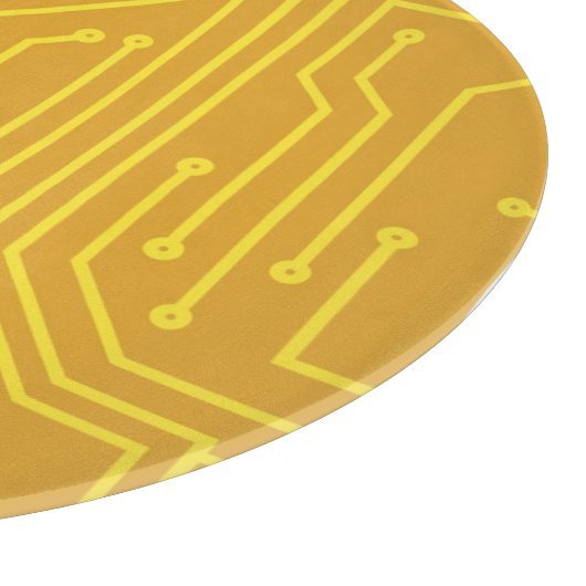 Abstrakte Computerausrüstung Schneidebrett (Ecke)