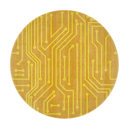 Abstrakte Computerausrüstung Schneidebrett (Vorderseite)