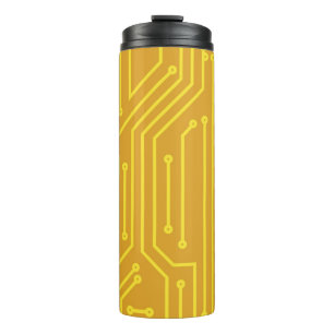 Abstrakte Computerausrüstung Thermosbecher