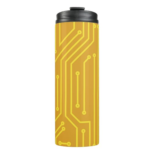 Abstrakte Computerausrüstung Thermosbecher (Vorderseite)