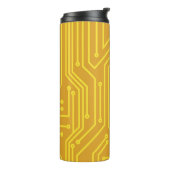 Abstrakte Computerausrüstung Thermosbecher (Nach links gedreht)