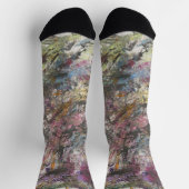 Abstrakte "Confetti zu" Multiprint-Crew-Socken Socken (Oben)