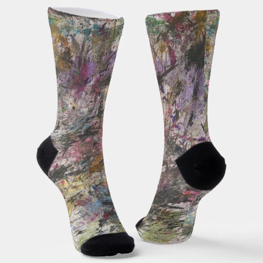 Abstrakte "Confetti zu" Multiprint-Crew-Socken Socken (Gewinkelt)
