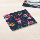 Abstrakte Coole Blume Untersetzer Set (angewinkelt)