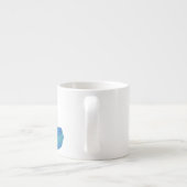 Abstrakte coole Gewässer Paint Spritzer Espressotasse (Rückseite)