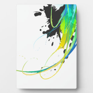 Abstrakte coole Gewässer Paint Spritzer Fotoplatte