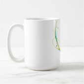 Abstrakte coole Gewässer Paint Spritzer Kaffeetasse (Links)