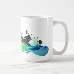 Abstrakte coole Gewässer Paint Spritzer Kaffeetasse