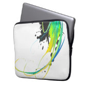 Abstrakte coole Gewässer Paint Spritzer Laptopschutzhülle (Vorderseite Links)