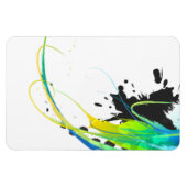 Abstrakte coole Gewässer Paint Spritzer Magnet (Horizontal)