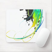 Abstrakte coole Gewässer Paint Spritzer Mousepad (Mit Mouse)