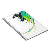 Abstrakte coole Gewässer Paint Spritzer Notizblock (Rechte Seite)