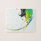 Abstrakte coole Gewässer Paint Spritzer Puzzle (Horizontal)