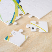 Abstrakte coole Gewässer Paint Spritzer Puzzle (Seite)