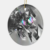 Abstrakte Coole Transformationsroboter Keramik Ornament (Links)