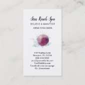 *~* Abstrakte Cosmo Stars Sky Watercolor Universum Visitenkarte (Rückseite)