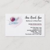 *~* Abstrakte Cosmo Stars Wasserfarbe Universum Hi Visitenkarte (Rückseite)