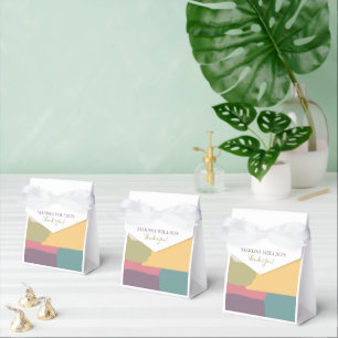 Abstrakte cremige Sommerfarben Spritzer Danke Geschenkschachtel