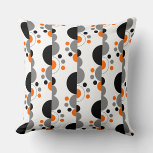 Abstrakte Crescent 01 - Orange Kissen