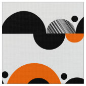 Abstrakte Crescent 02 - Orange Stoff (Nahaufnahme)