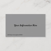 Abstrakte Crimson Moon Business Cards Visitenkarte (Rückseite)