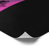 Abstrakte Crimson Moon Canvas Print Poster (Ecke)