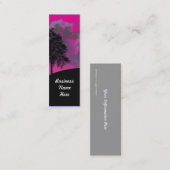 Abstrakte Crimson Moon Lesezeichen Business Cards Mini Visitenkarte (Vorne/Hinten)