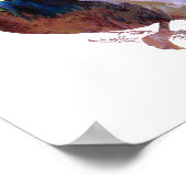 Abstrakte Crow-Silhouette Poster (Ecke)