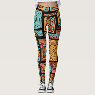 Abstrakte Cubes Leggings