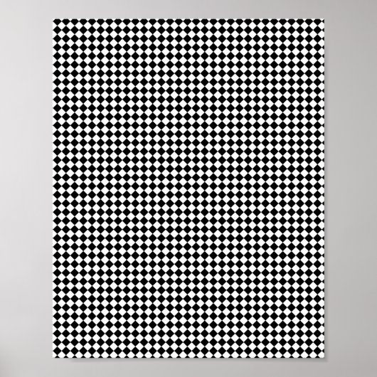 Abstrakte Cubes Schwarzweiß gestreift Poster (Vorne)