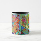 Abstrakte Cubist-Blumen-Tasse Tasse (Zentrum)
