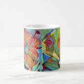 Abstrakte Cubist-Blumen-Tasse Tasse (Mittel)