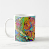Abstrakte Cubist-Blumen-Tasse Tasse (Links)