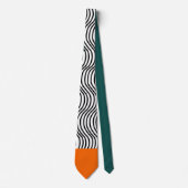 Abstrakte Curvy Lines Krawatte (Vorderseite)