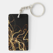 Abstrakte Curvy Lines Schlüsselanhänger (Rückseite)