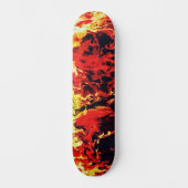 Abstrakte Custom Street Art Inspiriert Feuerwirbel Skateboard (Vorderseite)
