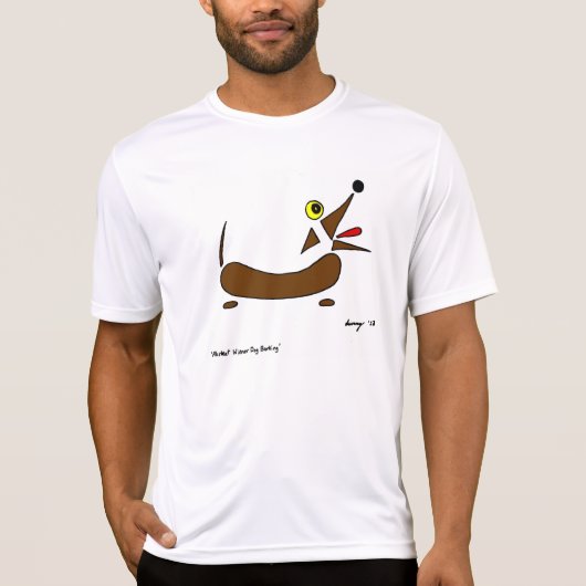 Abstrakte Dackel Dog Mens Performance T - Shirt (Vorderseite)
