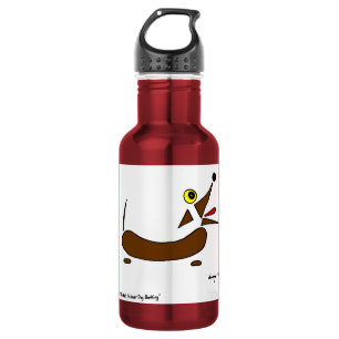 Abstrakte Dackel Edelstahlflasche