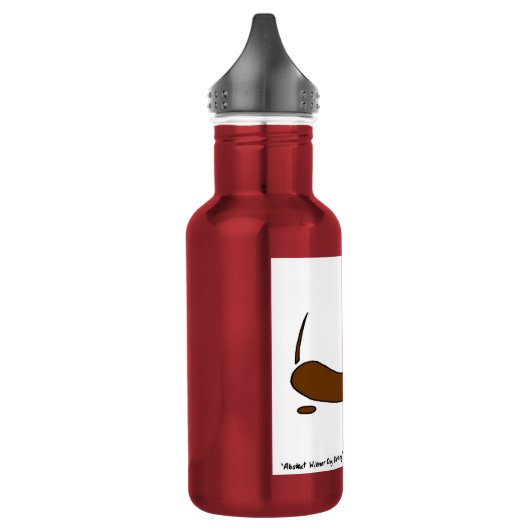 Abstrakte Dackel Hund Edelstahlflasche (Links)