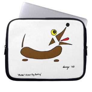 Abstrakte Dackel Hund Laptop-Sieb Laptopschutzhülle