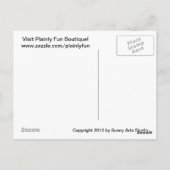 Abstrakte Dackel Hund Postkarte (Rückseite)