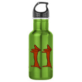 Abstrakte Dackel Hund Trinkflasche (Vorderseite)